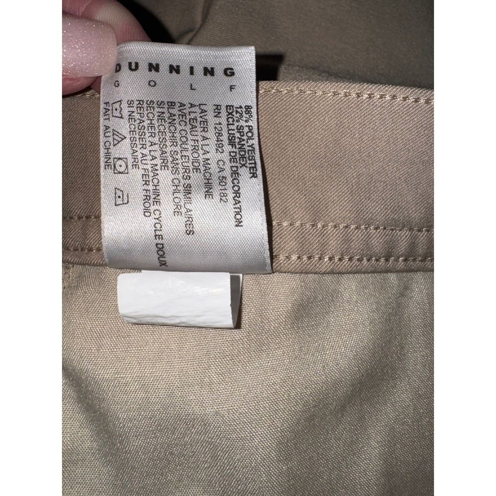 Dunning Mens Golf Pants‎ Size 32/32 Beige Stretch Athletic Performance - Picture 7 of 8